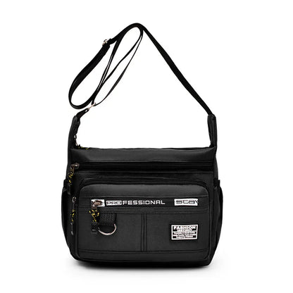 Men's Oxford Crossbody Bag – Large Capacity Multi-Pocket Shoulder Bag