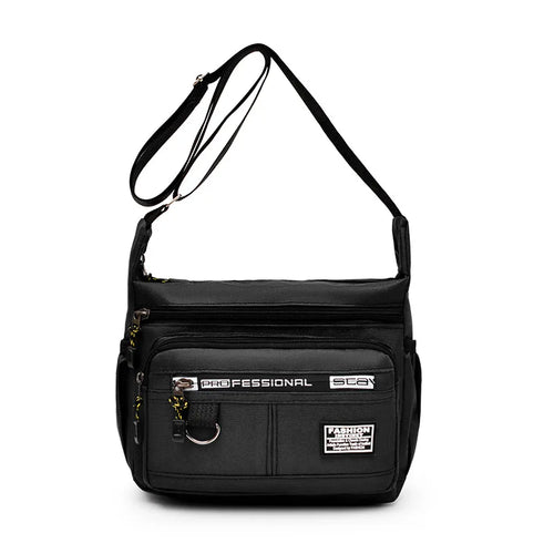 Men's Oxford Crossbody Bag – Large Capacity Multi-Pocket Shoulder Bag