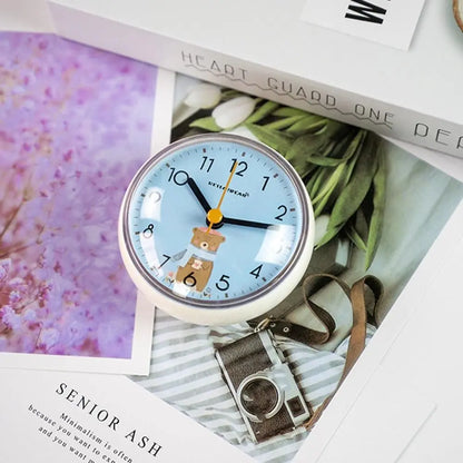 Mini Waterproof Suction Cup Wall Clock for Bathroom & Kitchen