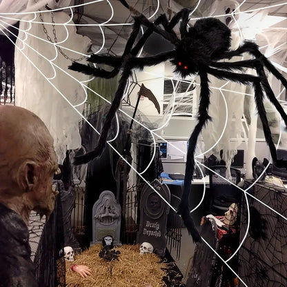 Giant Halloween Spider Decoration – Indoor & Outdoor Prop