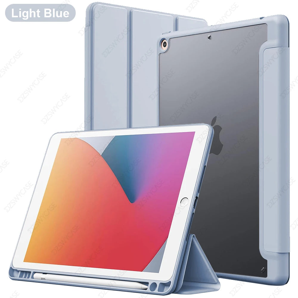 iPad 10.2 Case with Pencil Holder – 7th 8th 9th Generation Smart Cover