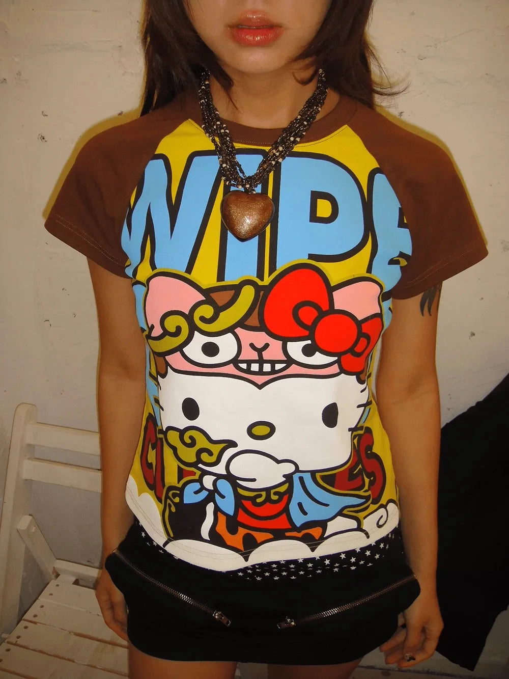 Hello Kitty Y2K Crop Top T Shirt