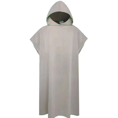 Surf Poncho Changing Towel – Hooded Microfiber Beach Robe for Adults