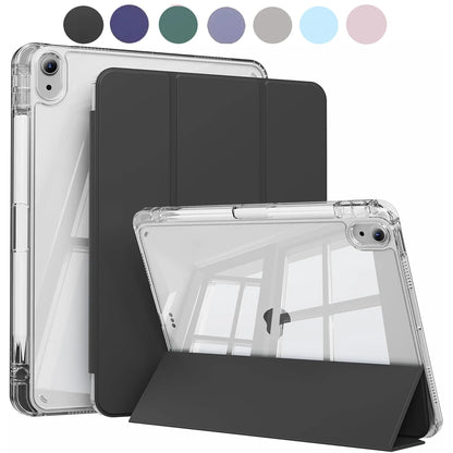iPad Case Clear Back Smart Folio with Auto Wake/Sleep