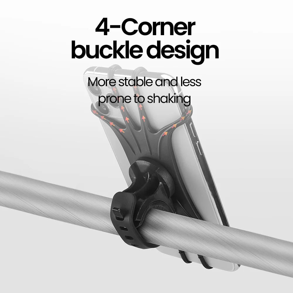 360° Bike Phone Mount Silicone Holder for Bicycle & Motorcycle