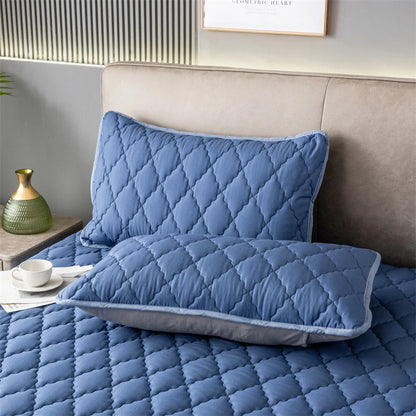 Waterproof Quilted Pillowcase – Breathable, Kid & Pet Friendly, 6 Colors