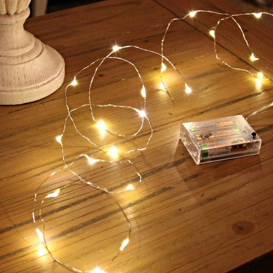 1m-30m 300led Strings Copper Wire 3xaa Battery Operated Christmas Wedding Party Decoration Led