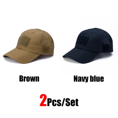 Tactical Baseball Cap with Velcro Patch – Breathable Adjustable Hat