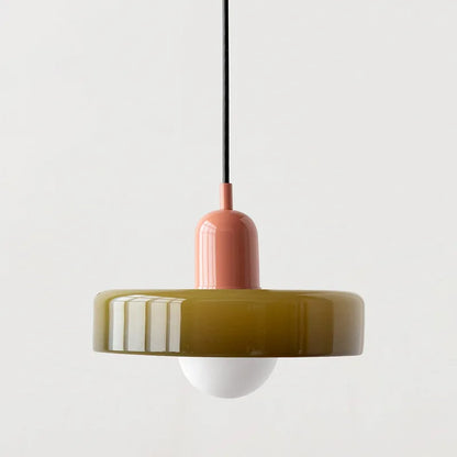 Nordic Glass Bauhaus Pendant Light – Retro Chandelier for Dining Room, Bedroom & Cafe