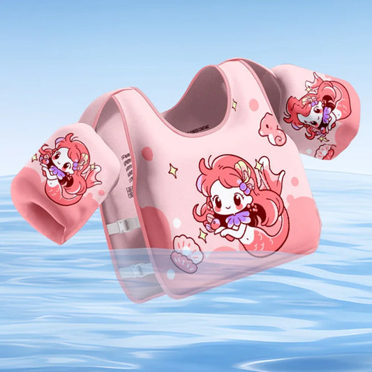 Non Inflatable Beginner Swim Vest and Arm Float Set