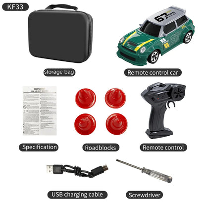 KF20 1:64 Drift RC Car – 4WD Remote Control Racing Car with Full Proportions