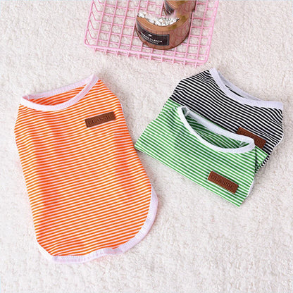 Striped Classic Vest Tank Top for Cats & Small Dogs