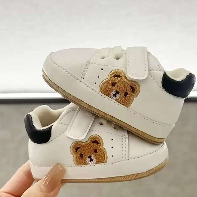 Baby Bear Sneakers Soft Sole First Walker Shoes for Boys & Girls 0-18M