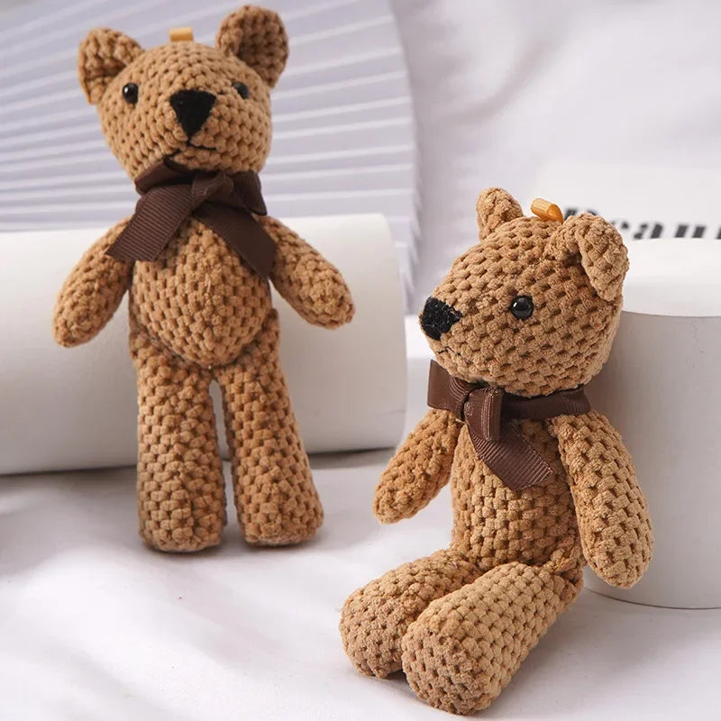Mini Teddy Bear Plush Keychain – Soft Stuffed Doll for Party & Wedding Gifts