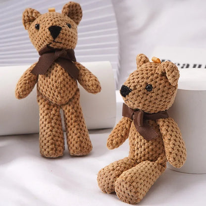 Mini Teddy Bear Plush Keychain – Soft Stuffed Doll for Party & Wedding Gifts