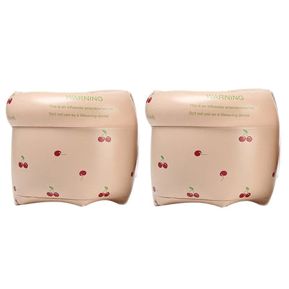 Inflatable Swim Arm Floaties for Kids – Cherry Print Armbands