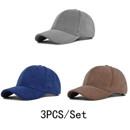 Solid Color Baseball Cap – Unisex Retro Adjustable Hat