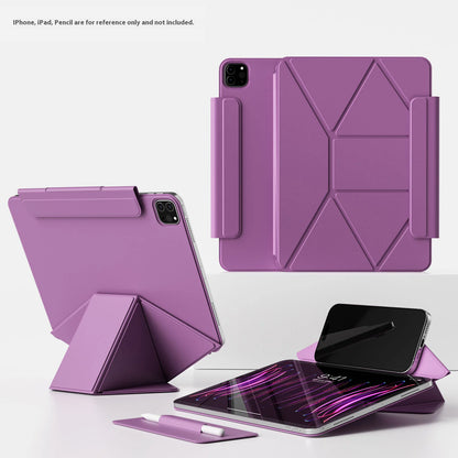 Magnetic iPad Case with Multi-Angle Stand for iPad Pro, Air, Mini