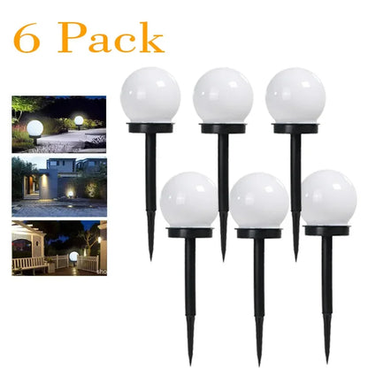 Solar LED Garden Ball Lights – Waterproof Outdoor Lawn Stake Lamps