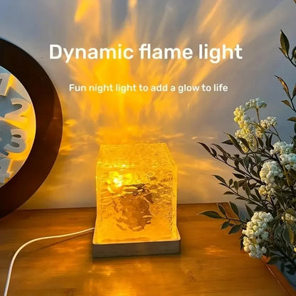 Water Ripple Crystal Night Light with Remote | 16 Colors