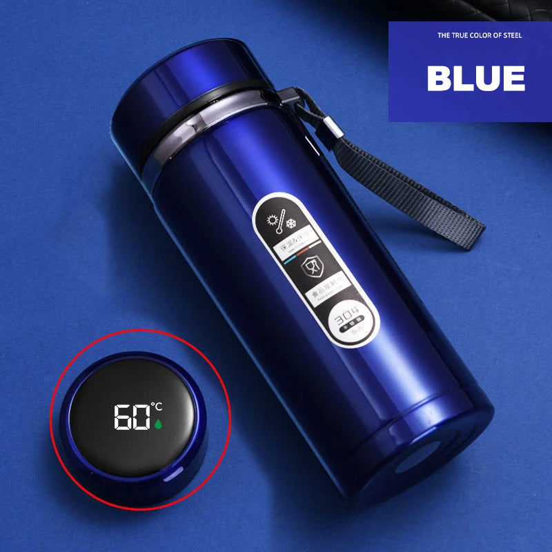 Stainless Steel Thermos Bottle with LED Temperature Display | 500ml & 1L