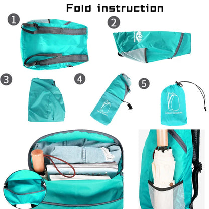 Foldable Waterproof Backpack – Lightweight Packable Daypack for Hiking & Travel