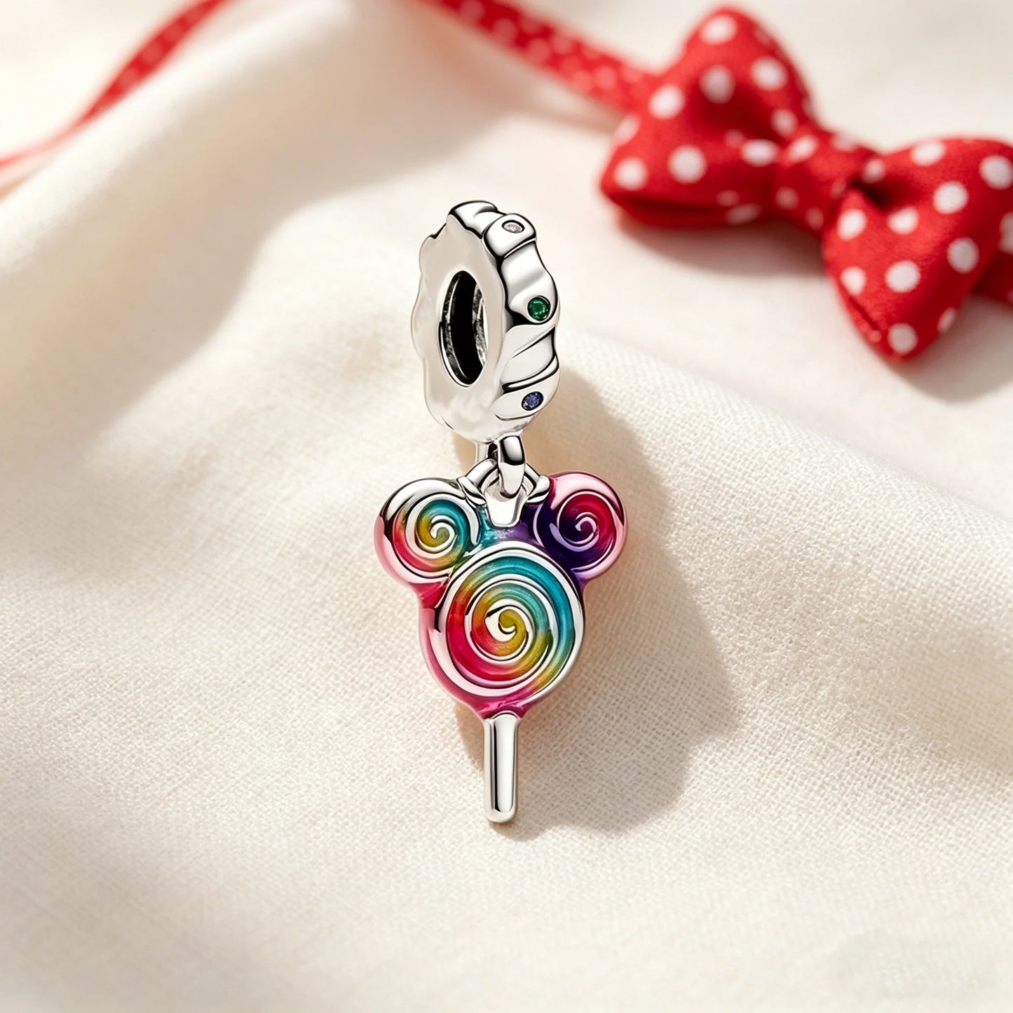 Disney Character Charm Bead – Fits Snake Chain Bracelet & Necklace