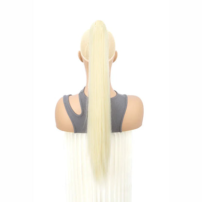 Claw Clip Ponytail Hair Extension – 24 Inch Long Straight Synthetic