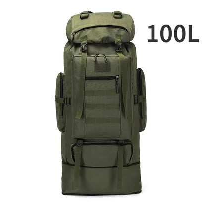 Large Tactical Hiking Backpack – 80L/100L Military Molle Bag for Camping & Travel