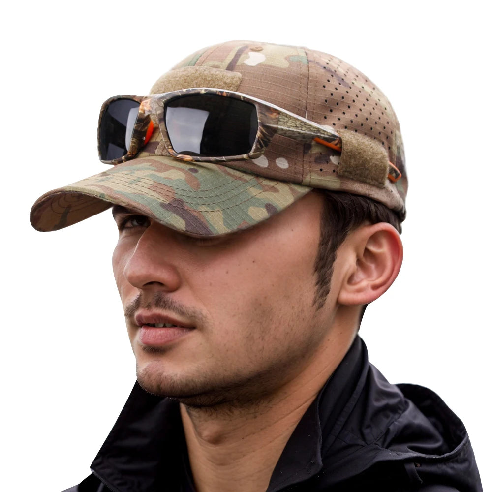 Tactical Baseball Cap with Velcro Patch – Breathable Adjustable Hat