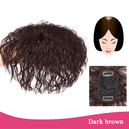 Clip-In Hair Topper with Bangs – Invisible Seamless Crown Coverage