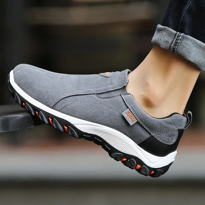 Men's Slip-On Hiking Shoes – Anti-Slip Waterproof Outdoor Sneakers