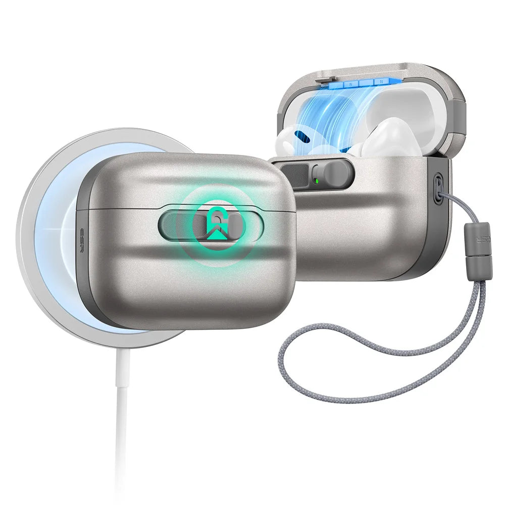 ESR AirPods Pro Case – Heavy-Duty Drop Protection with Carabiner Clip