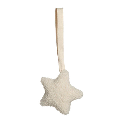 Sherpa Pacifier Clip Star Moon Baby Dummy Holder