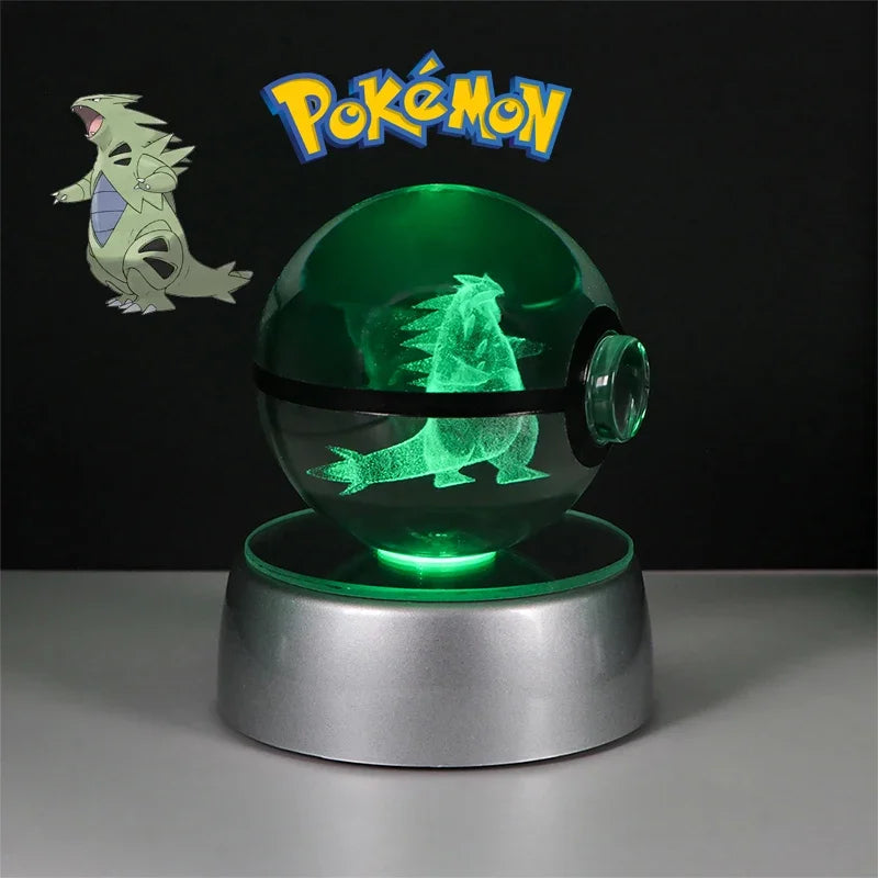Pokémon 3D Crystal Ball Figure with LED Light Base