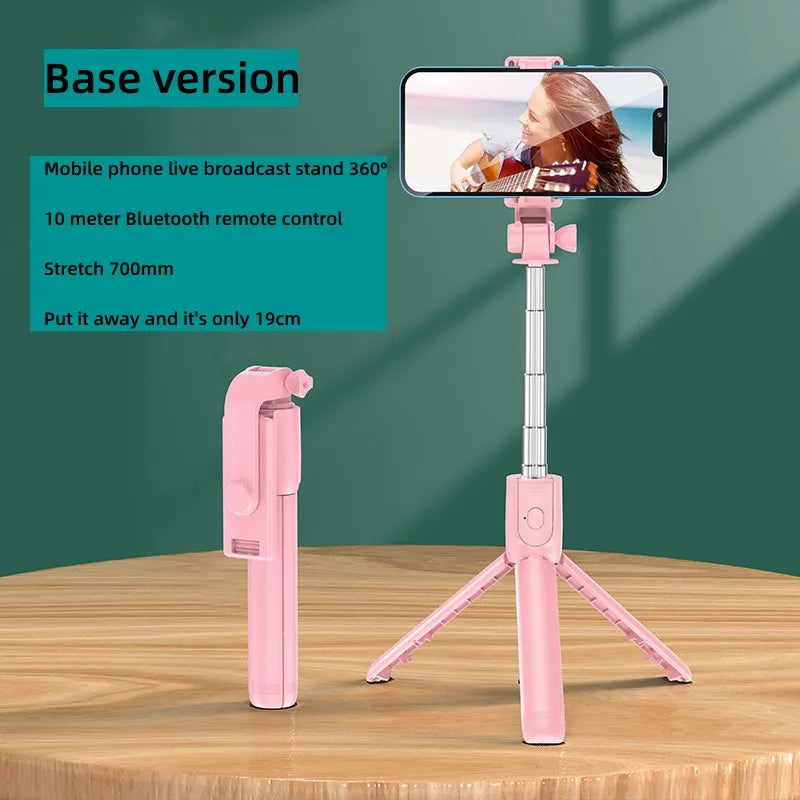 Selfie Stick Tripod with Fill Light & Bluetooth Remote