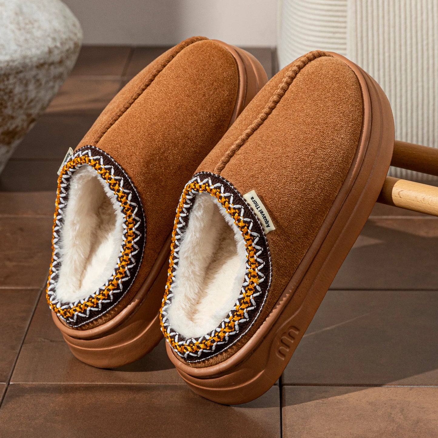 Fuzzy Fur Winter Slippers – Warm Plush Indoor & Outdoor Boots