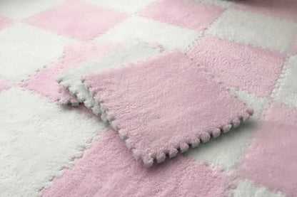 Interlocking Plush Puzzle Play Mat Tiles – Soft Kids Floor Carpet