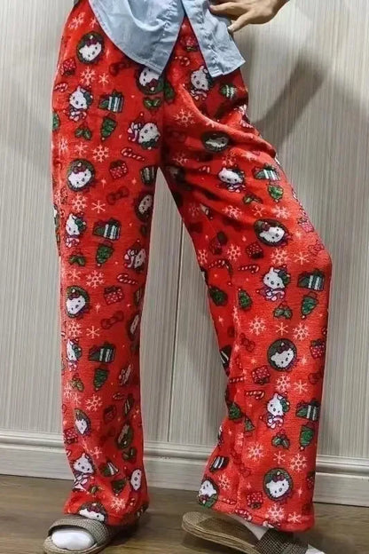 Women's Hello Kitty Flannel Pajama Pants