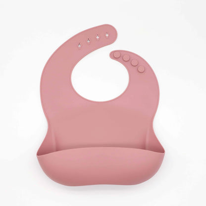 Silicone Baby Bib with Food Catcher Pocket