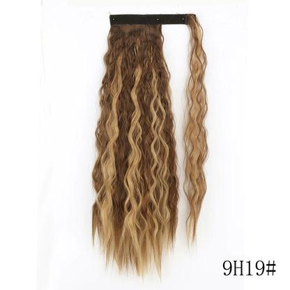 Wrap Around Ponytail Extension Synthetic Straight Hair 22-34 Inch