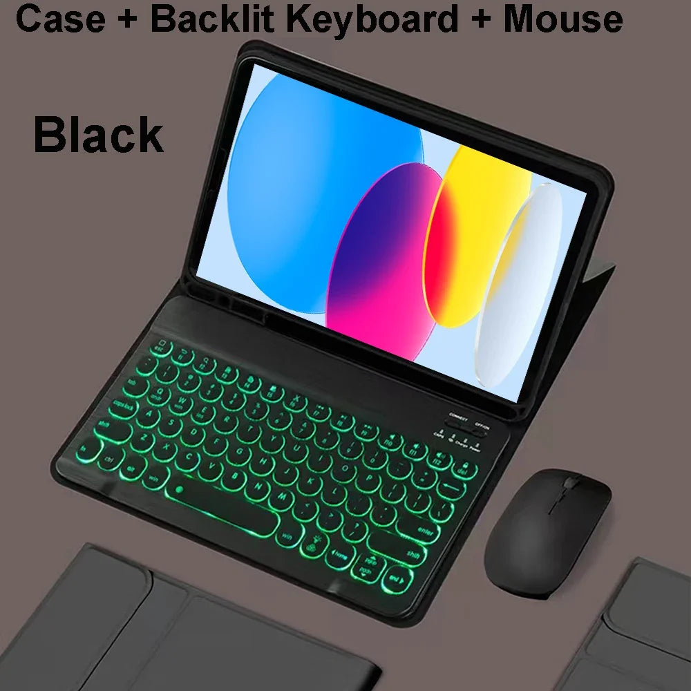 iPad Bluetooth Keyboard Case with Touchpad – 11th Gen, A16, Multi-Language