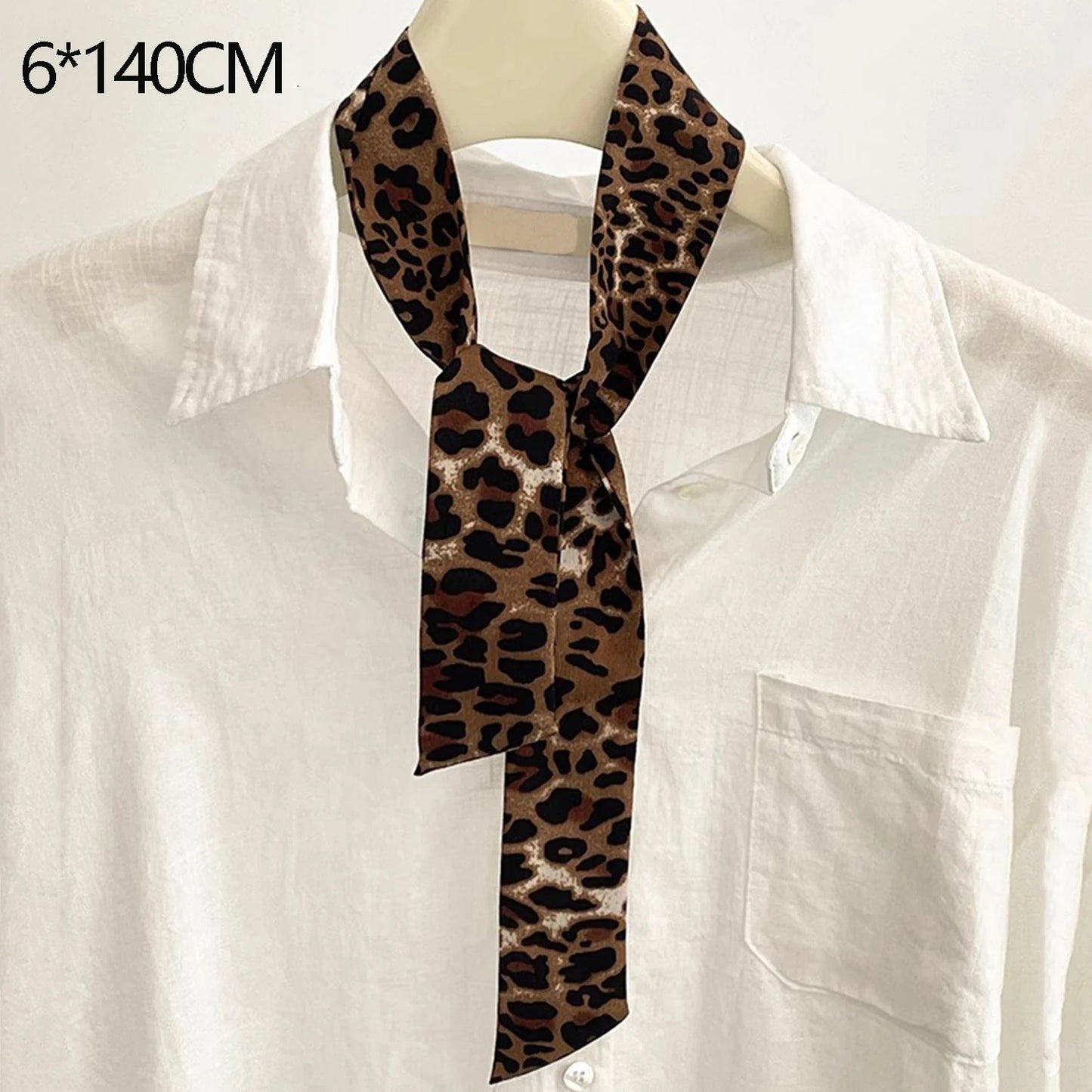 Silk Ribbon Neck Scarf for Women – Polka Dot Skinny Neckerchief & Bandana