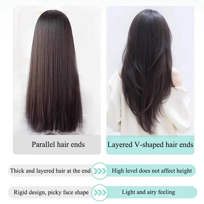 Synthetic Layered Hair Extension – One-Piece Clip-In for Women