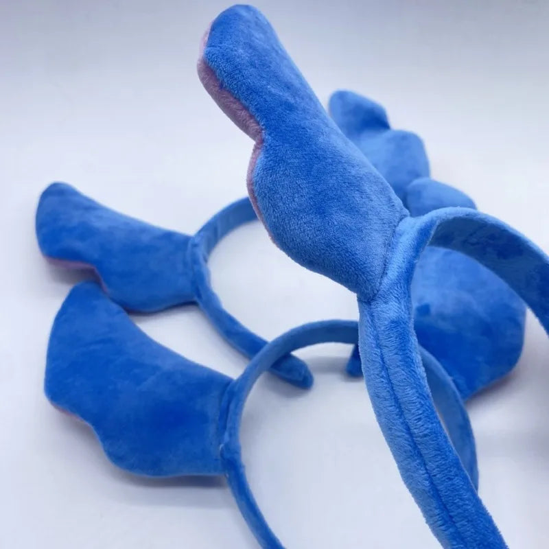 Stitch Ears Headband – Cosplay Plush Hair Band for Kids & Adults
