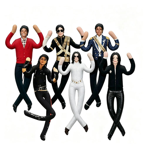 Michael Jackson Poseable Plush Figure Doll 28cm – Collectible Room Decor