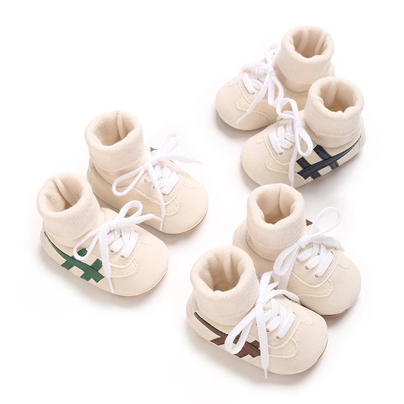 Baby Sock Sneakers Anti-Slip Soft Sole High-Top Shoes