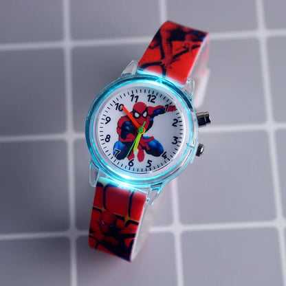 Kids Frozen Elsa & Anna Light-Up Watch Girls Silicone Strap