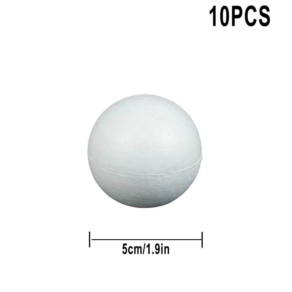 Polystyrene Foam Balls 10pcs DIY Craft Party Decoration