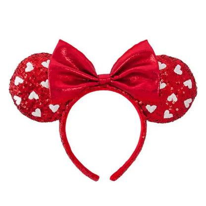 Disney Minnie Mouse Ears Headband – Sequin Bow Princess & Villain Styles